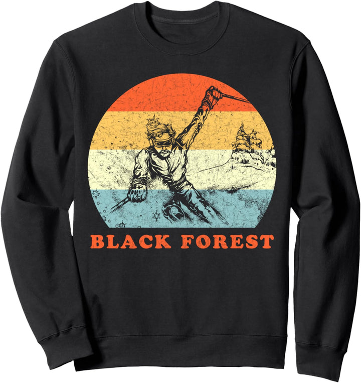 Ski Black Forest, Deutschland Vintage Snow Skiurlaub Sweatshirt