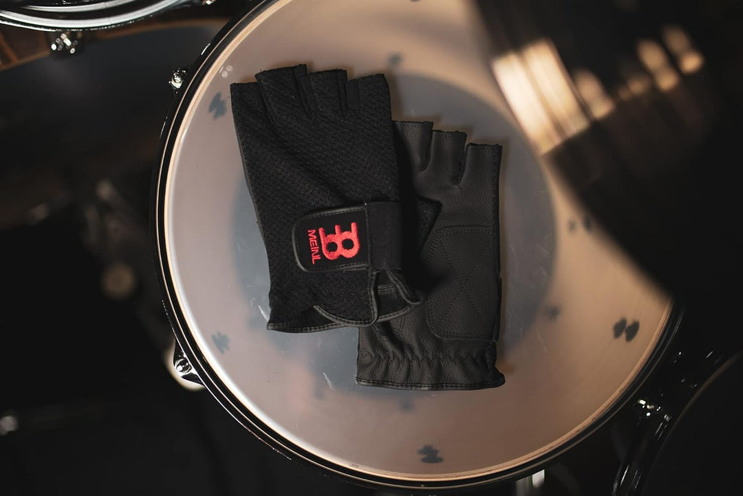 Meinl Cymbals MDGFL-M Drummerhandschuhe fingerfrei M & Meinl Cymbals MDG-M Drummerhandschuhe M