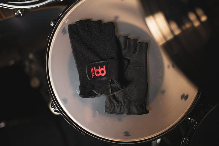 Meinl Cymbals MDGFL-M Drummerhandschuhe fingerfrei M & Meinl Cymbals MDG-M Drummerhandschuhe M