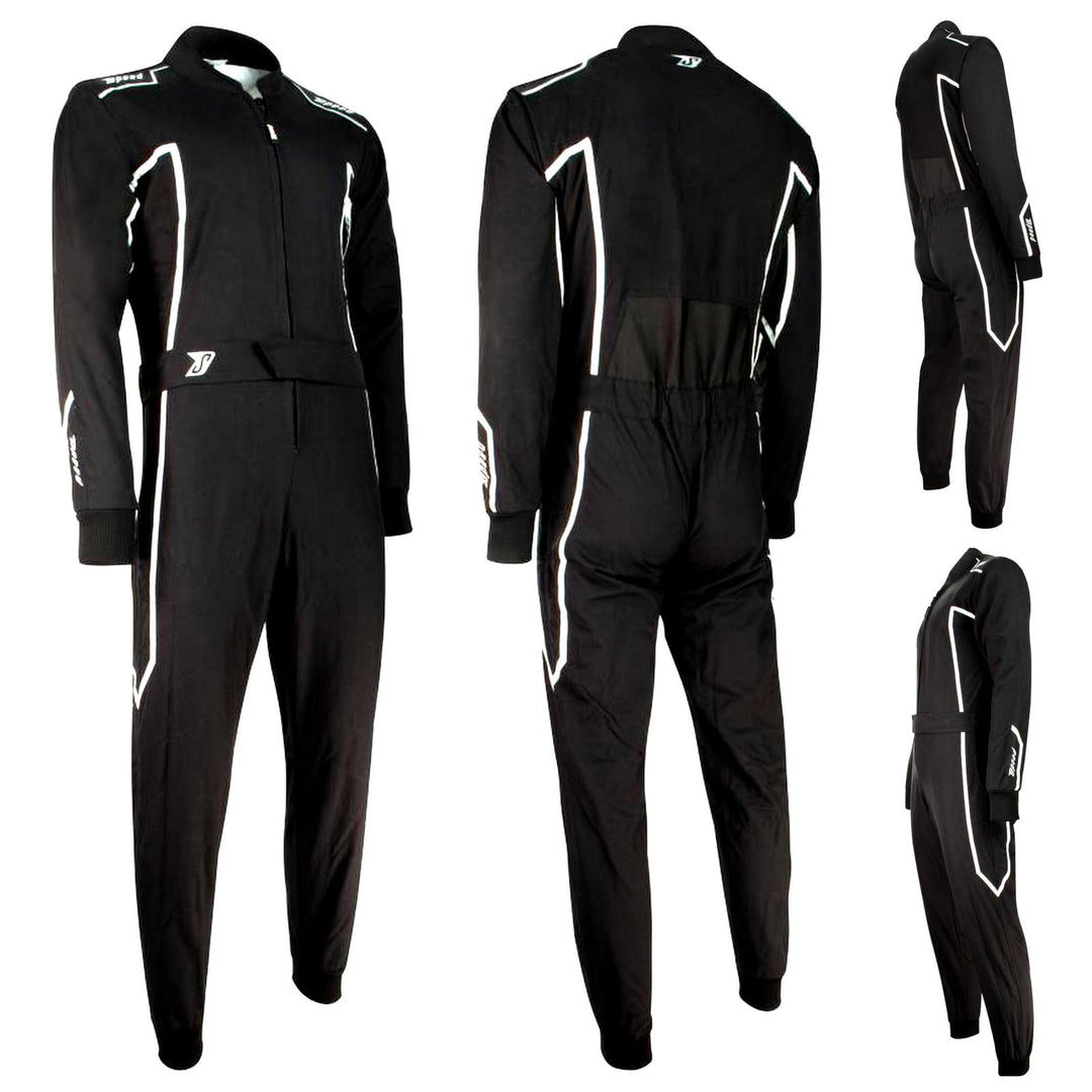 Speed Kartoverall Neptun Schwarz Weiss, Grösse:4XL