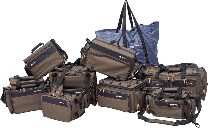 Savage Gear - Angeltragetasche (System Carryall) Angelrucksack Ködertasche Tacklebox Ködereimer Köde