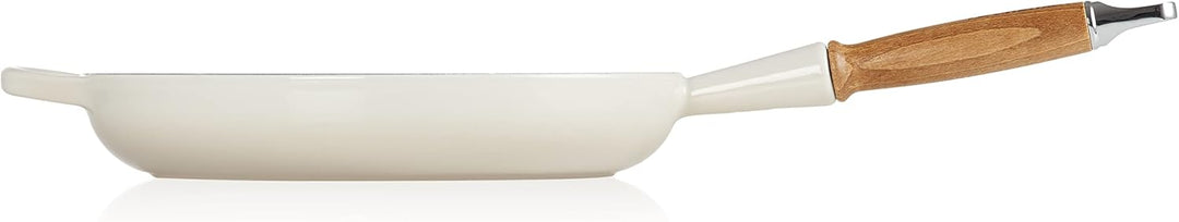 LE CREUSET Signature gusseiserne Bratpfanne mit Holzgriff 28 cm Meringue, 20258287160422 Meringue 28