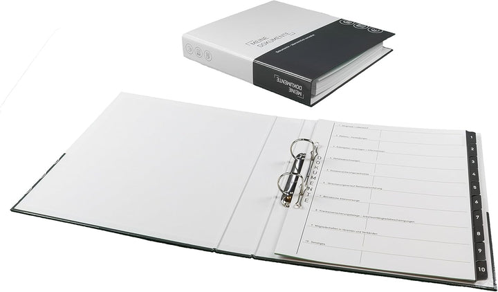 7er-Pack Themenringbücher mit Register für Versicherungen/Steuern/Vorsorge/Finanzen/Dokumente/Betrie