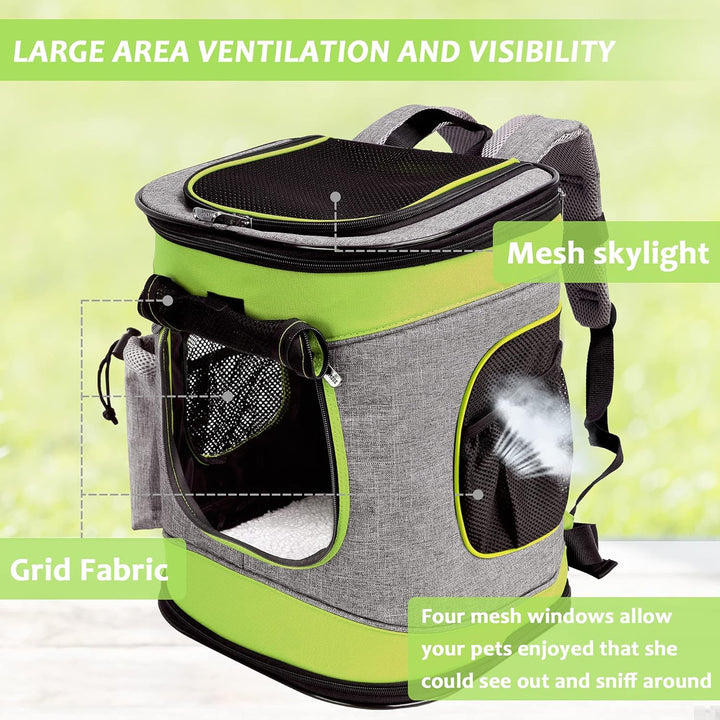 Kato Tirrinia Haustier Hund Träger Rucksack, Haustier Tragetasche mit Mesh für mittelgrosse Hunde Ka