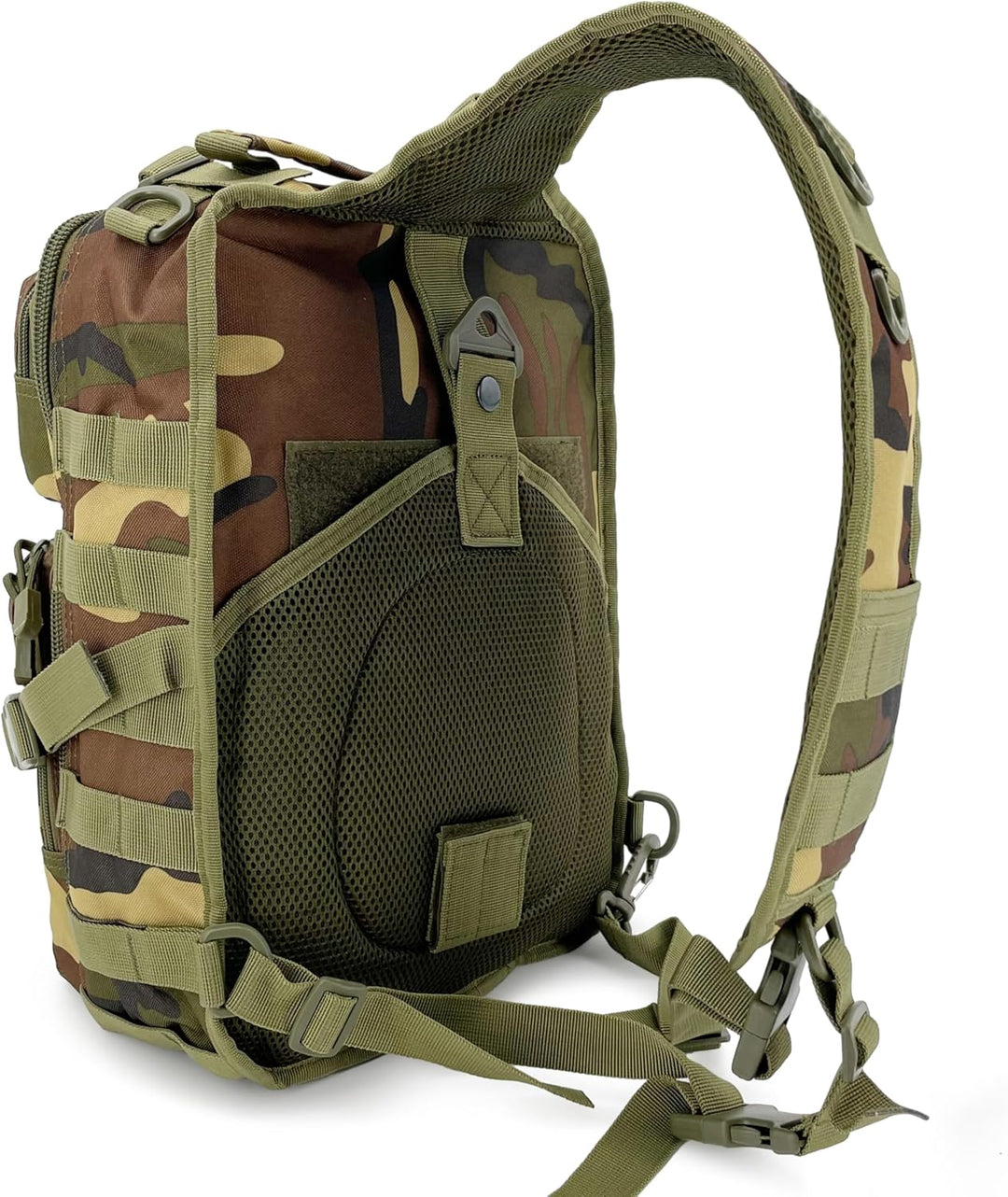 Alephnull Taktische Brusttasche Molle Wandern Daypack Sling Tasche Crossbody-Umhängetasche für Outdo