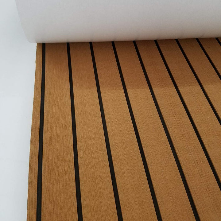 yuanjiasheng Eva-Schaumstoff-Bodenbelag für Boote, Deckplatte aus Vinyl-Imitat-Teakholz für Yachtpon
