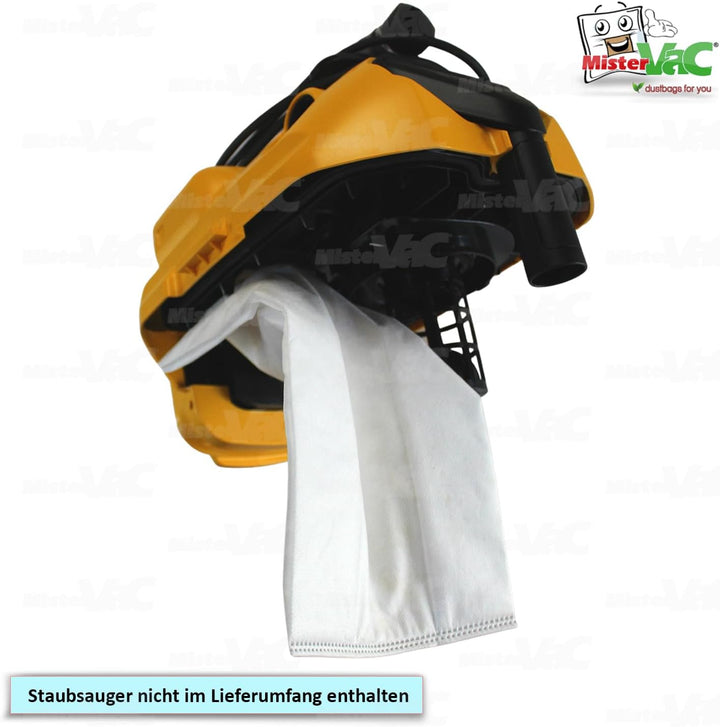 MisterVac 5x Staubsaugerbeutel kompatibel mit DeWalt DCV584L