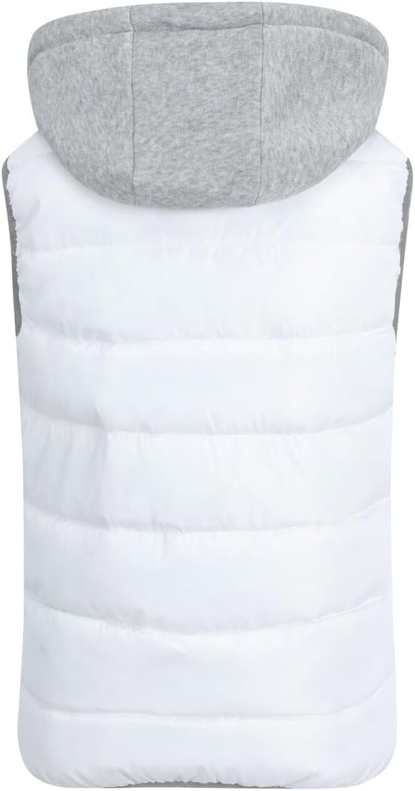 YOUTHUP West Damen Steppweste mit Kapuze Leicht Winterweste Freizeit Outdoor Ärmellos Jacke Gilet Bo