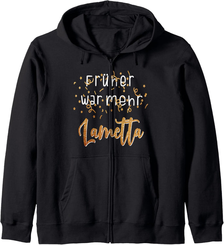 Witziges Früher war mehr Lametta Frauen Xmas Weihnachtsfeier Kapuzenjacke