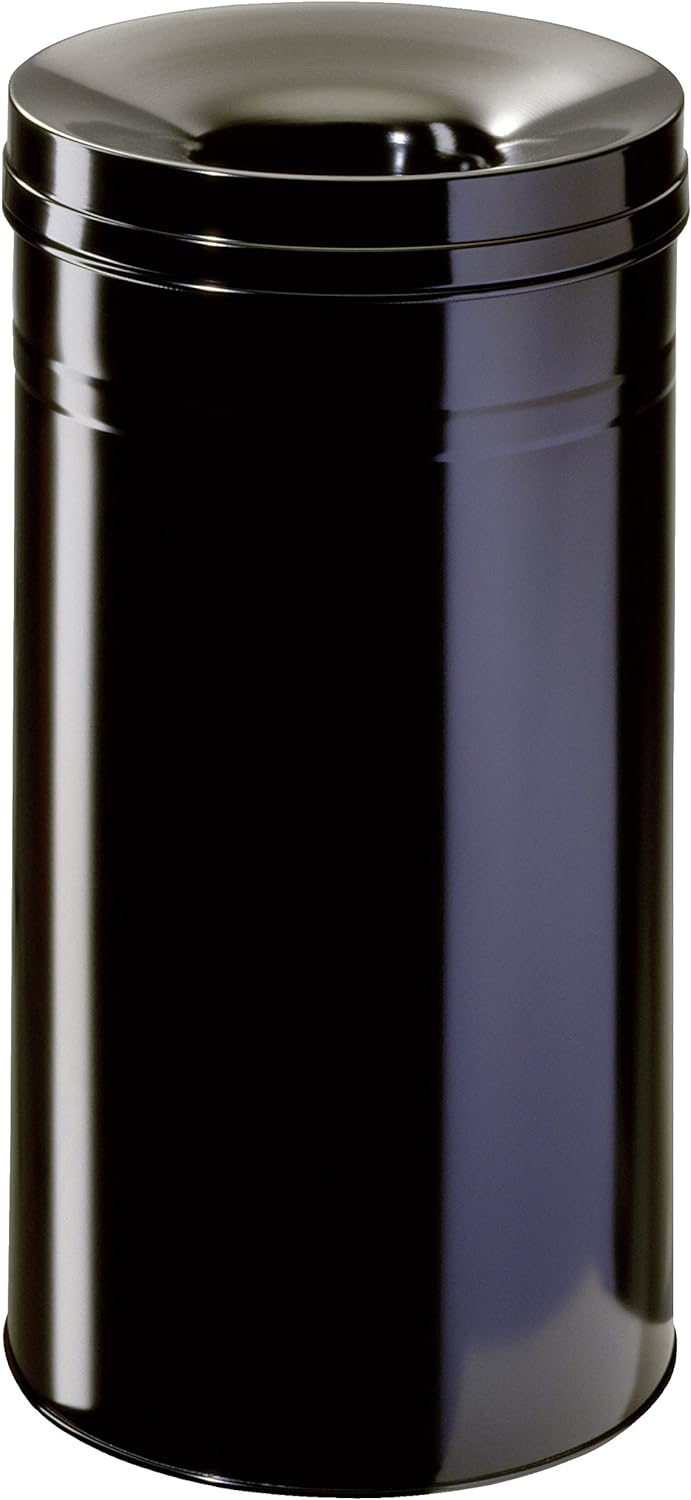 Durable Papierkorb Safe+ rund 60 Liter, schwarz, 332701 schwarz 60 Liter, schwarz 60 Liter