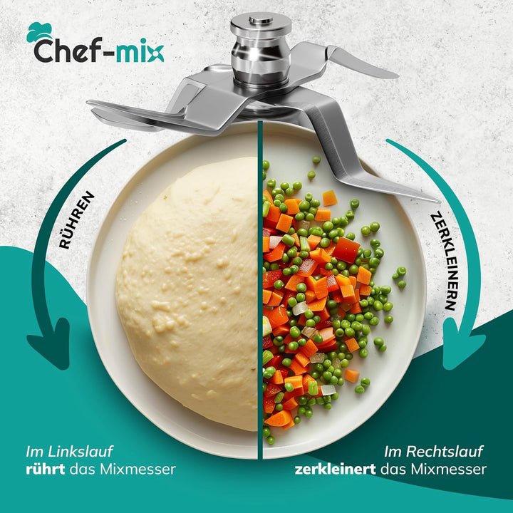 Chef-Mix Messer TM31 aus Edelstahl Ersatz für Vоrwerk Thermоmix TM31 Messer - Thermоmix Zubehör TM31