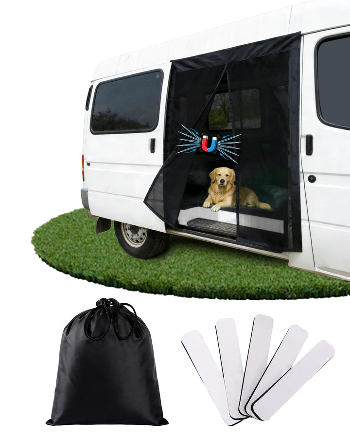 150x110cm Magnetische Van Insektennetze, Seitentür Moskitonetz mit Magnet Auto Fliegengitter mit Mit