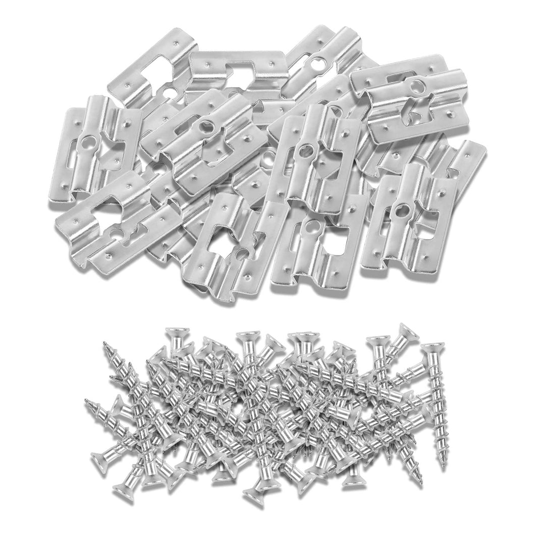 100Stk Edelstahl Terrassenclips Edelstahl Befestigungs Clips Versteckt Abstandshalter Clips mit 100
