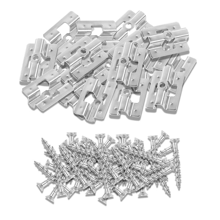 100Stk Edelstahl Terrassenclips Edelstahl Befestigungs Clips Versteckt Abstandshalter Clips mit 100