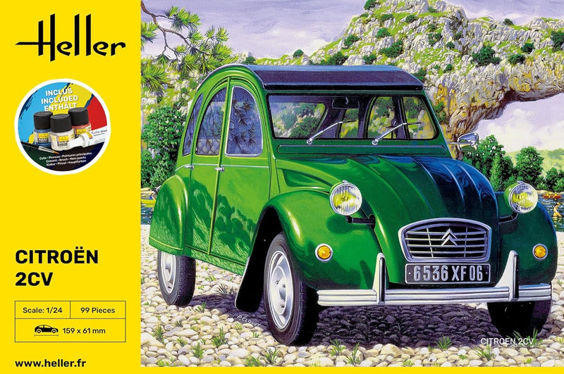 Heller 56765 Citroen 2 CV Modellbausatz, grau