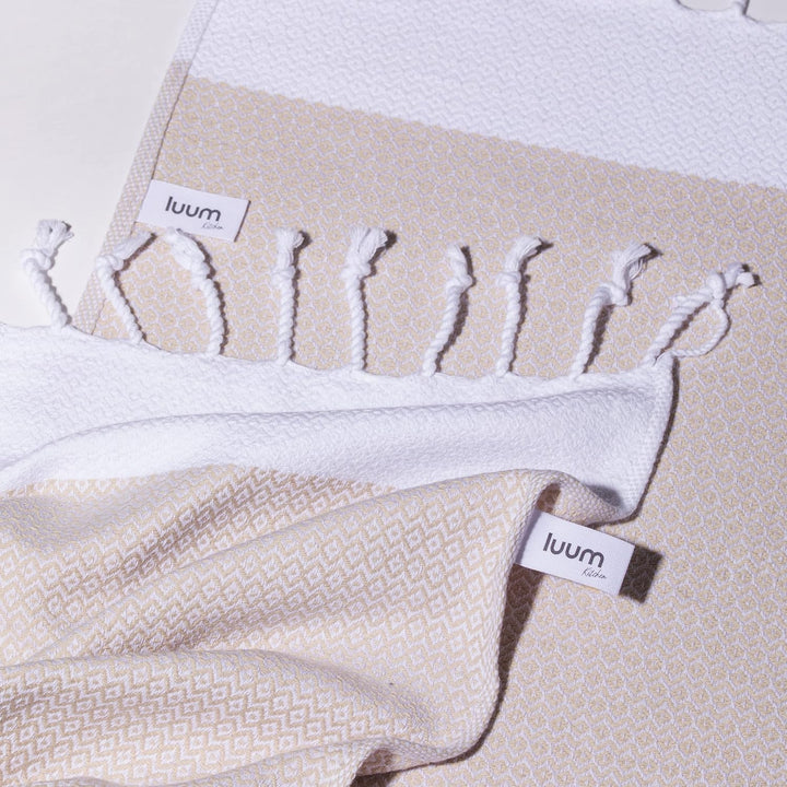 Luum® 6er Set Hamam Gästehandtücher, Deko Handtücher, Seiftuch, Waschlappen, Stoffservietten, Putzla