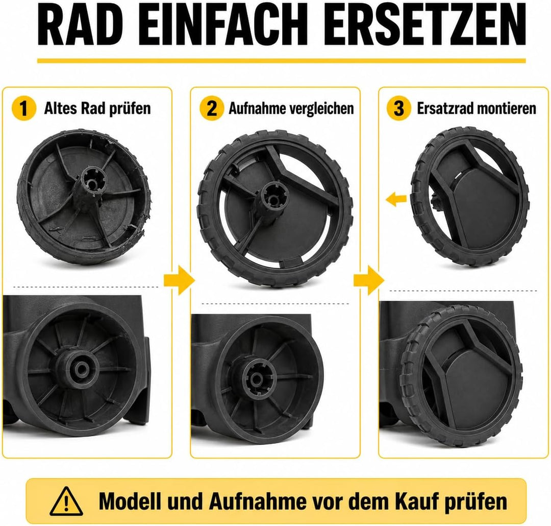 Für Kärcher 5.515–298.0 Hochdruckreiniger-Ersatzrad, Stossdämpfungsrad für reduzierte Lärm, passend