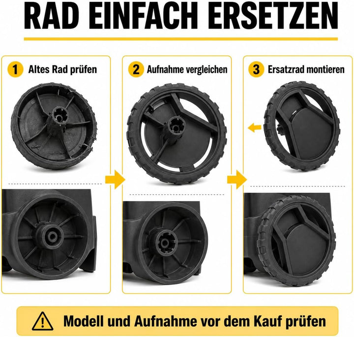 Für Kärcher 5.515–298.0 Hochdruckreiniger-Ersatzrad, Stossdämpfungsrad für reduzierte Lärm, passend