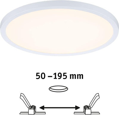 Paulmann 93044 LED Panel Einbauleuchte Areo VariFit IP44 Zigbee Tunable White 230mm rund incl. 1x16