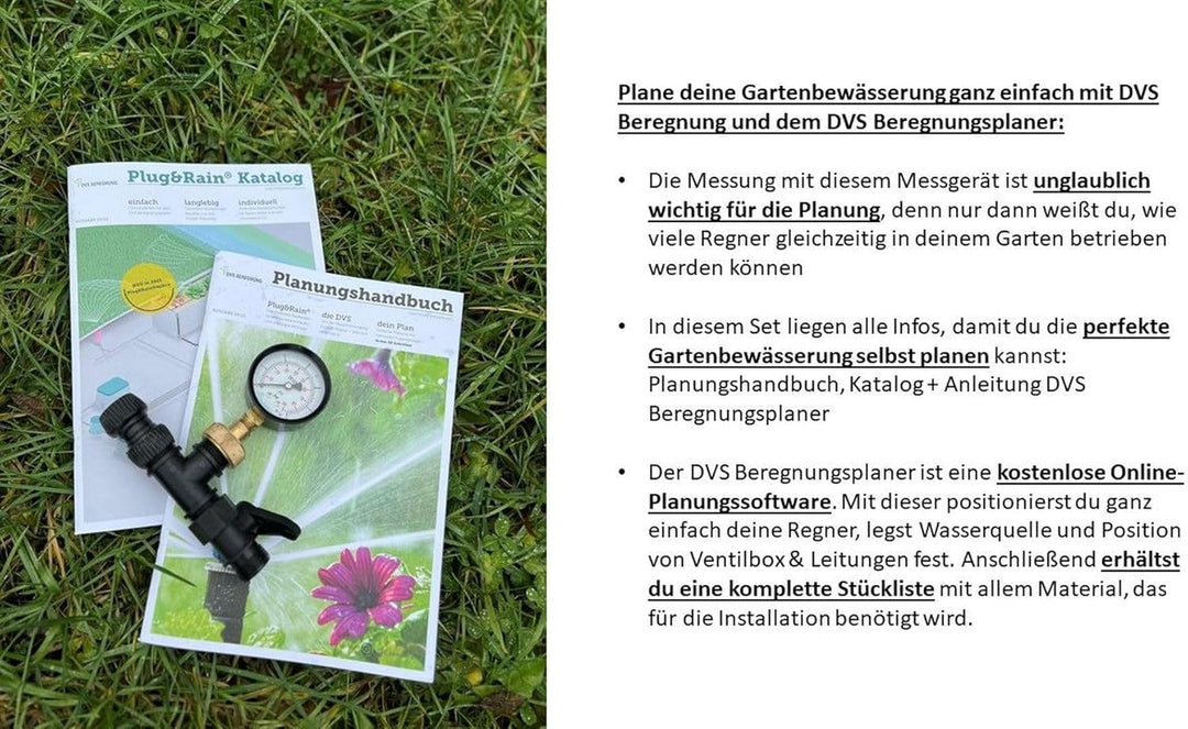 Plug&Rain DVS Beregnung Messgerät: Wie viele Regner an die Gartenbewässerung? Bewässerung für deinen