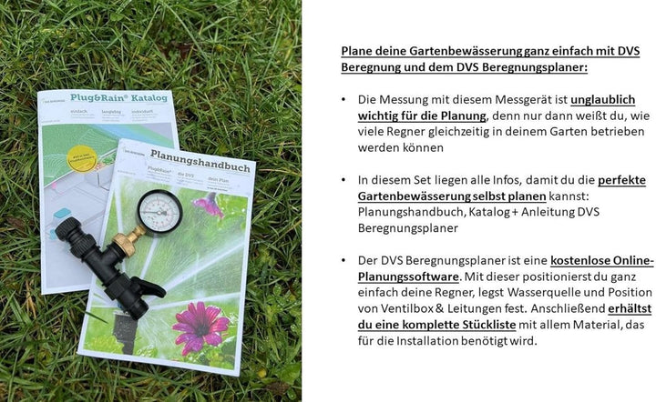 Plug&Rain DVS Beregnung Messgerät: Wie viele Regner an die Gartenbewässerung? Bewässerung für deinen