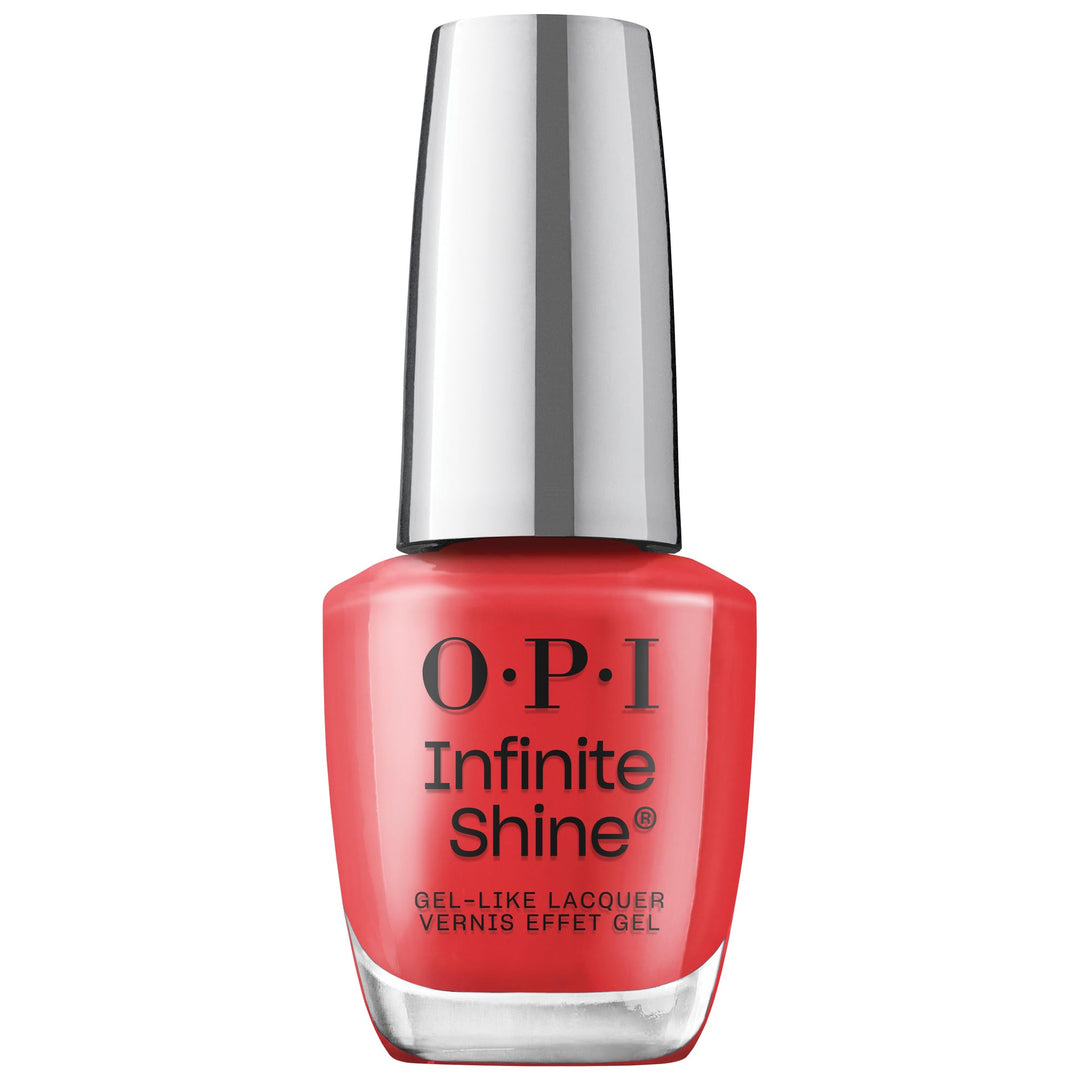OPI Infinite Shine Rottöne – vorgehärtete Gel-Technologie ohne UV-Lampe – bis zu 11 Tage Halt – lang