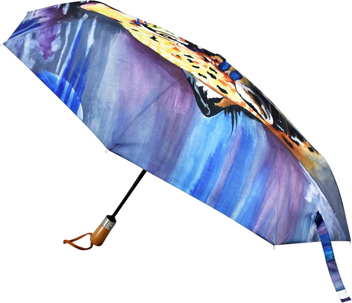 Anuschka Hand Painted Leather Multicompartment Organiser Tote Abstract Leopard, Abstract Leopard