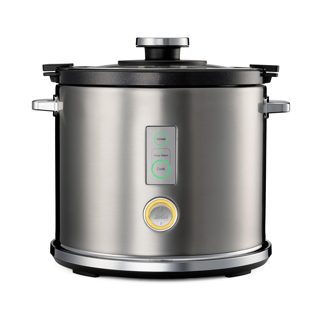 Solis Rice Cooker Multi – Reiskocher mit Dampfgarfunktion, PFAS-freiem Antihaft-Topf für bis zu 6 Ta