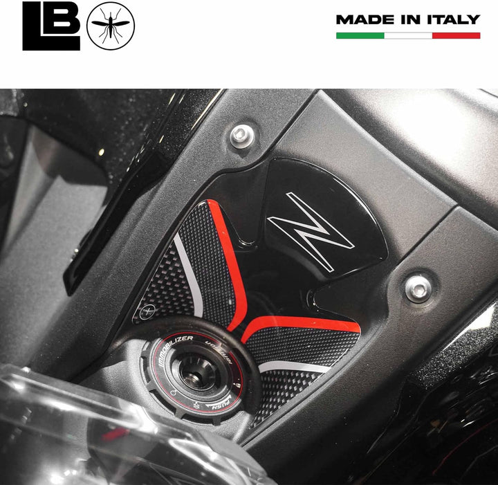 labelbike - 3D Gel Harz Aufkleber KIT Beschützer kompatibel mit Kawasaki Z900 Carbon Color mit graue