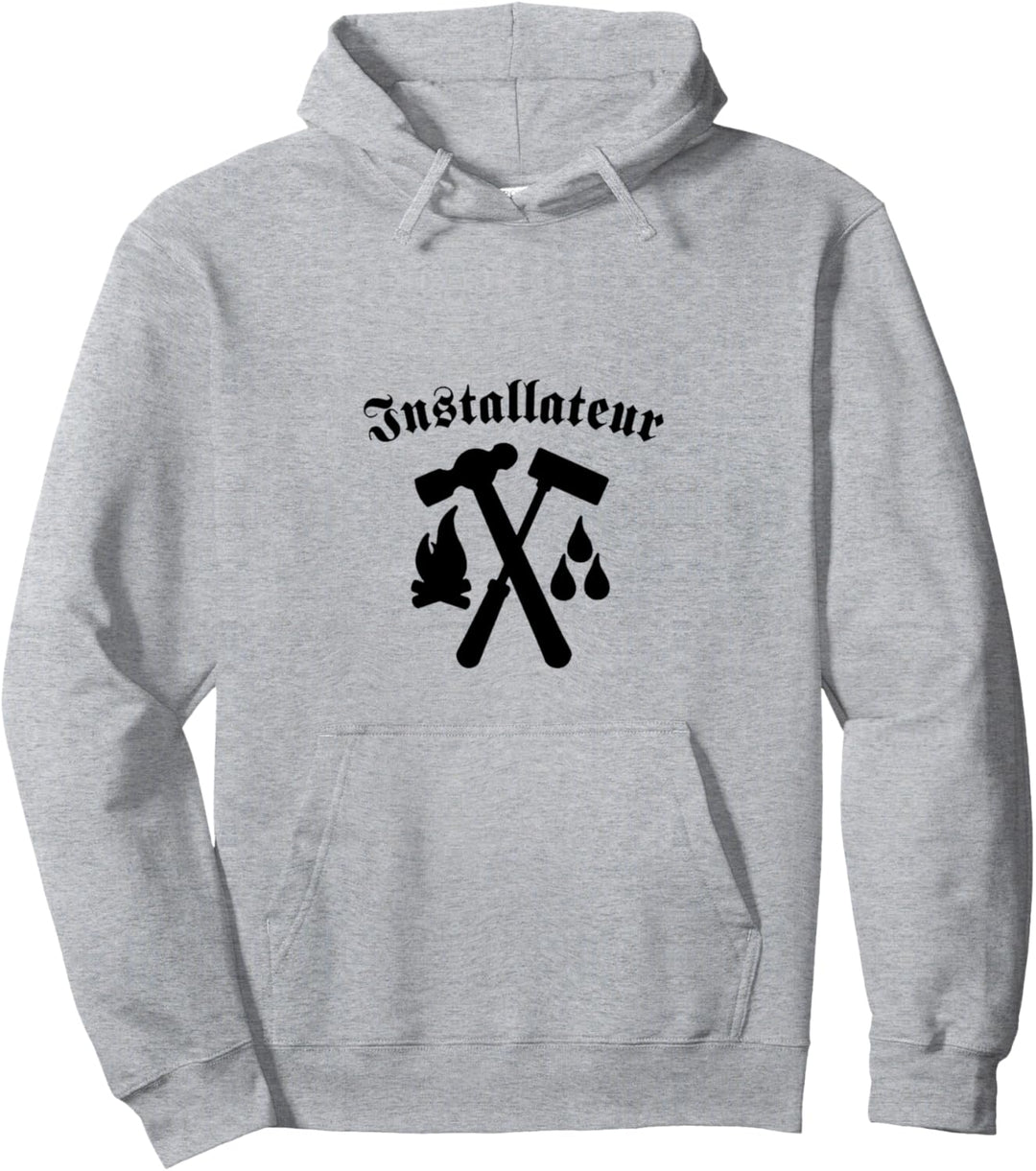 Zunftwappen Handwerker Symbol Gas Wasser Installateur Wappen Pullover Hoodie