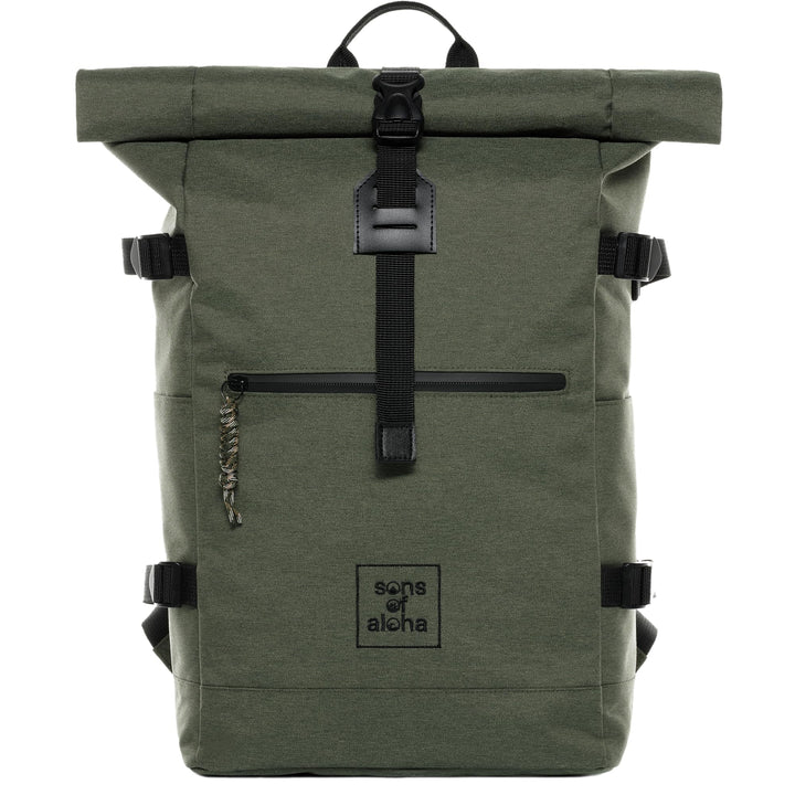 SONS OF ALOHA Rucksack KANE Roll-Top Kurierrucksack XL gross - PET recycelt, wasserabweisend - Wande