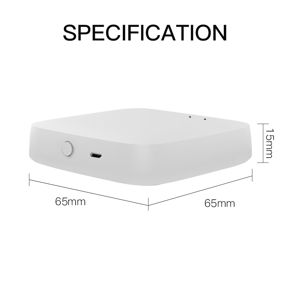 MOES Tuya Smart ZigBee Gateway- Wireless ZigBee Hub,Smart Life APP Fernbedienung für Tuya ZigBee Sma