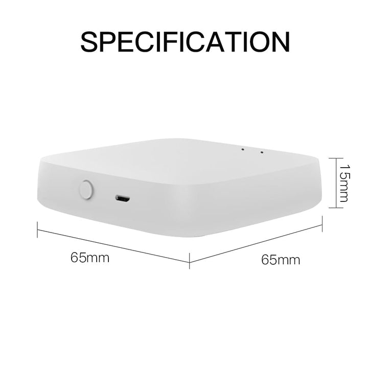 MOES Tuya Smart ZigBee Gateway- Wireless ZigBee Hub,Smart Life APP Fernbedienung für Tuya ZigBee Sma