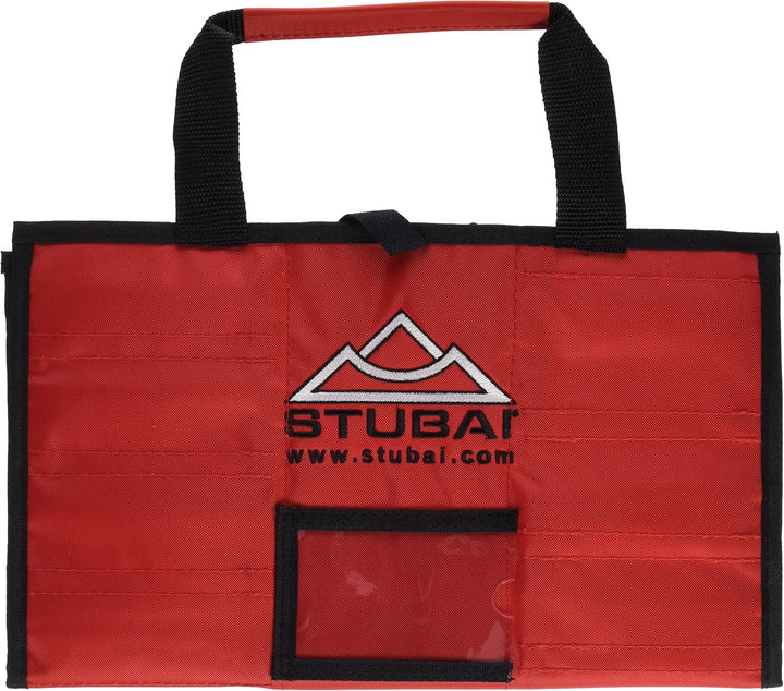 Stubai Rolltasche Rot, leer, für Kerbschnitzmessersatz 14-teilig - 511514 Rolltasche leer 14-teilig,