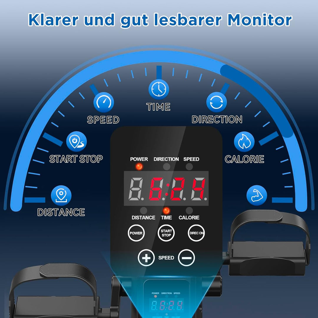 Pedaltrainer, Gelenkschonender Pedaltrainer für Senioren , Sitzfahrrad Bewegungstrainer,Bürofahrrad