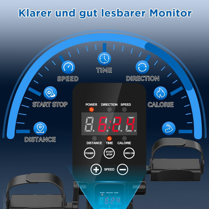 Pedaltrainer, Gelenkschonender Pedaltrainer für Senioren , Sitzfahrrad Bewegungstrainer,Bürofahrrad