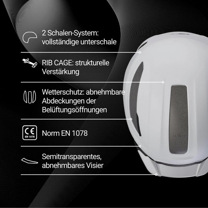 KED Fahrradhelm Reach DT-1 MIPS für Alltag und Commuter Grey Matt M (54-58 cm), Grey Matt M (54-58 c