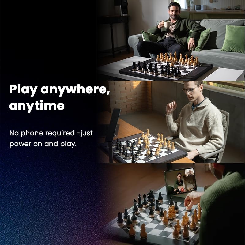 Chessnut Move Roboter-Schachbrett mit voller Stückerkennung, automatisierter Stückbewegung, Sprachst