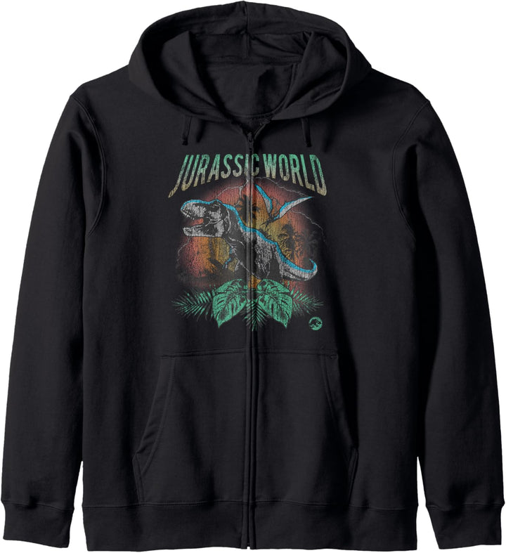 Jurassic World T-Rex Blitzporträt Kapuzenjacke