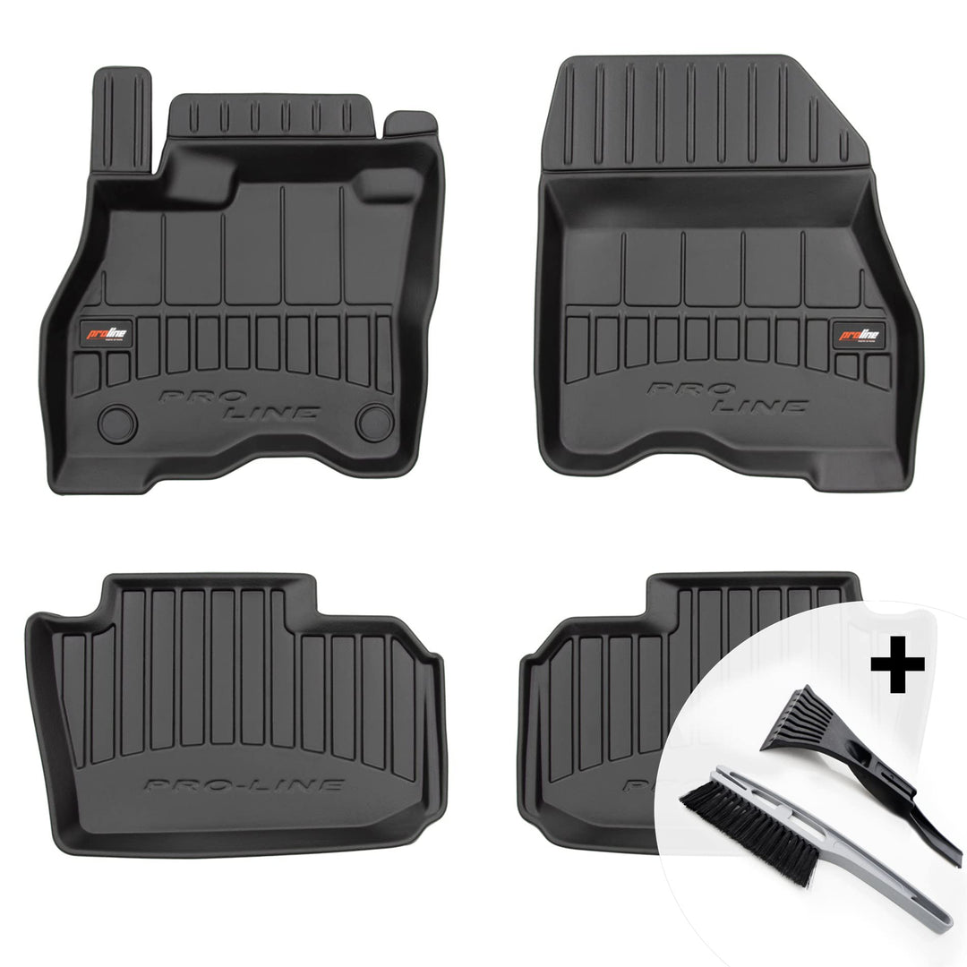 moto-MOLTICO 3D Gummimatten Auto Fussmatten Gummi Automatten 4-teilig Set - passend für Nissan Leaf
