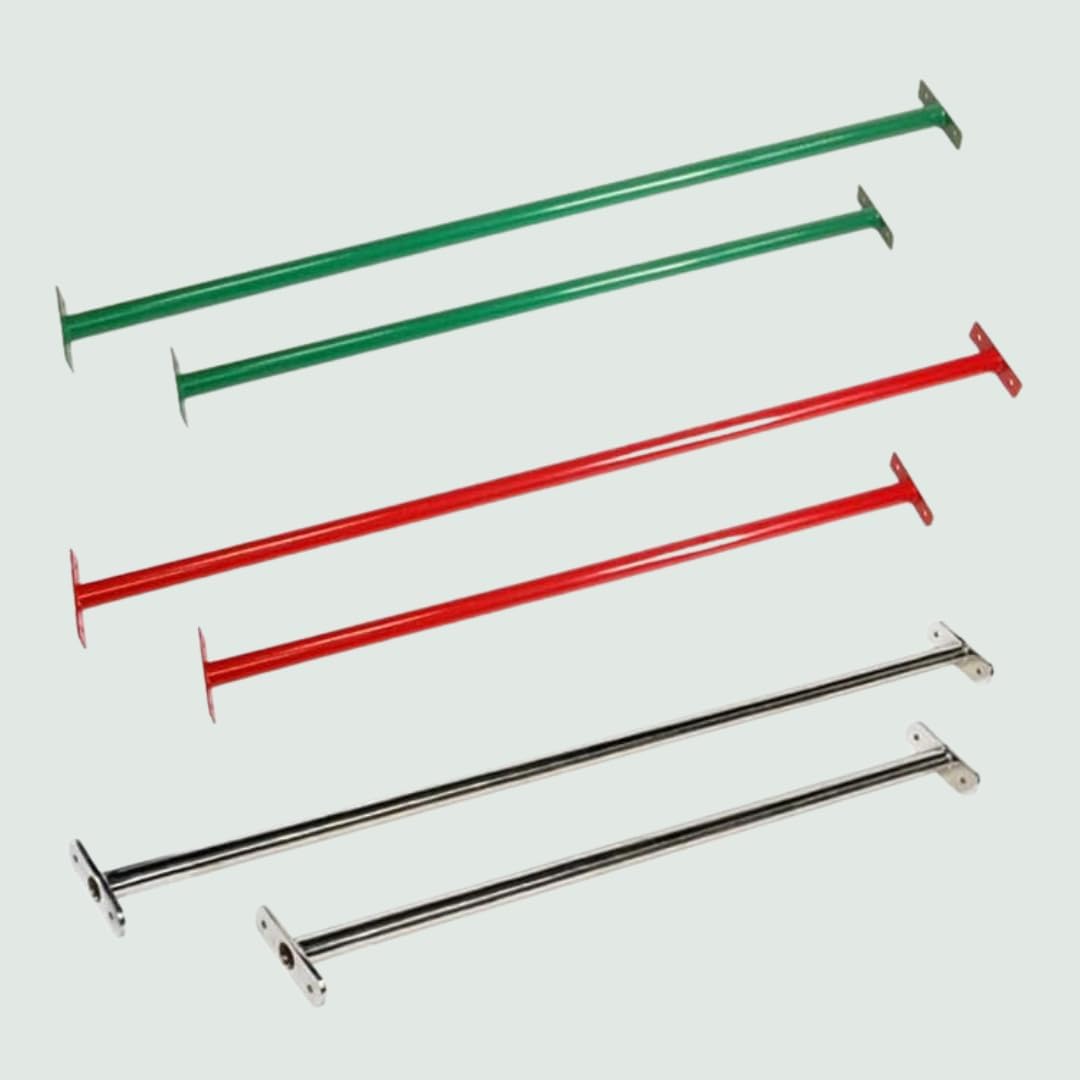 h2i Kinder Reckstange Turnstange Klimmzugstange 90 oder 125 cm lang/Farbe rot - gün - edelstahl