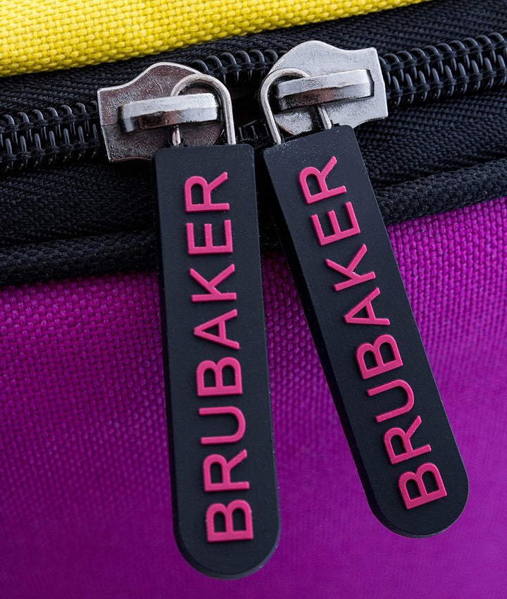 BRUBAKER Skischuhtasche Helmtasche Skischuhrucksack Superfunction Lila Gelb - Limited Edition