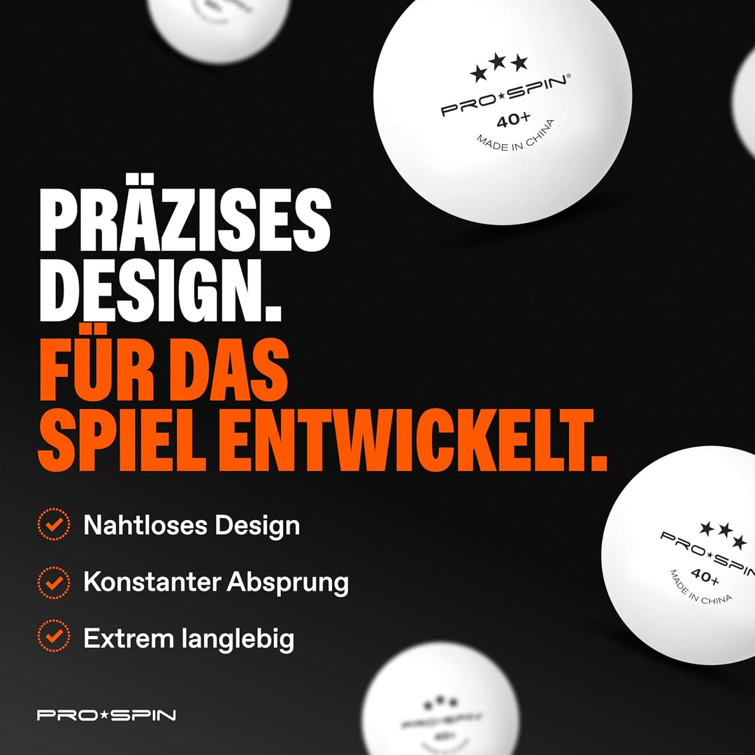 PRO-SPIN Tischtennisschläger – Hochleistungs-Tischtennis Set | Premium Tischtennisschlaeger, 3-Stern