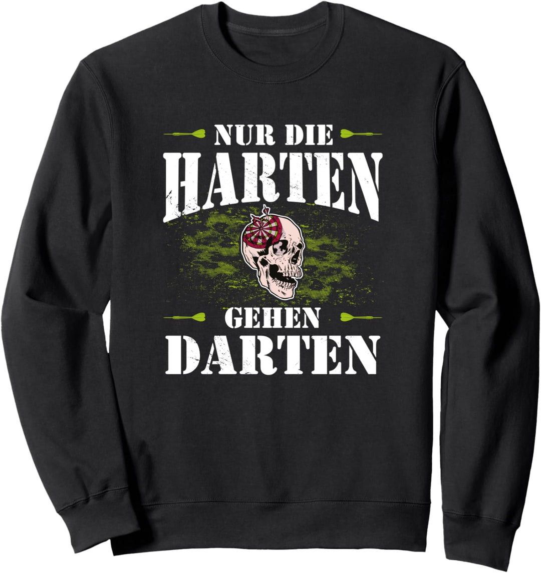 Dart Flights Lustig Totenkopf Darts Dartspieler Sweatshirt