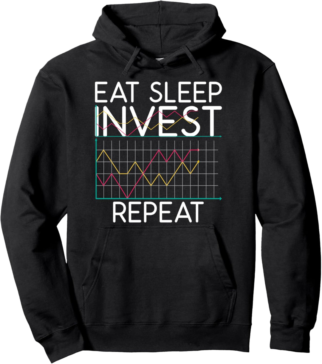 Essen Sie REST INVEING-Wiederholung - Handel investieren Pullover Hoodie