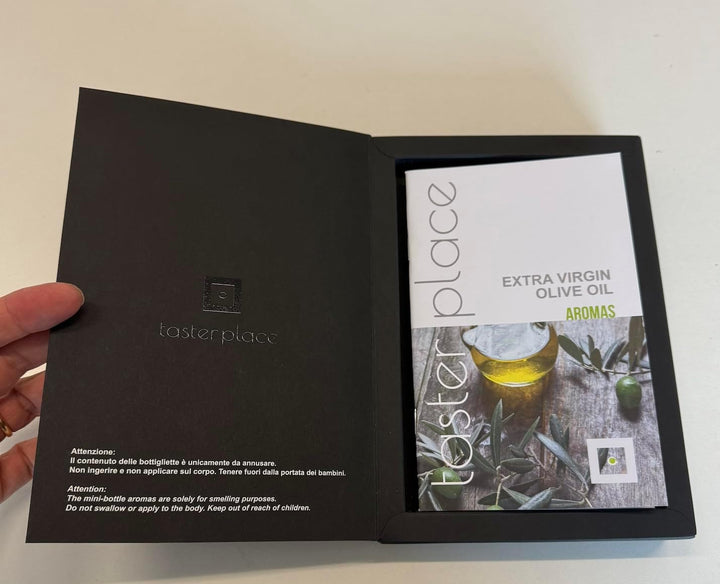 TASTERPLACE Aroma Set – Extra Virgin Olive Oil – English – for Sommeliers – for Olive Oil Lovers – T