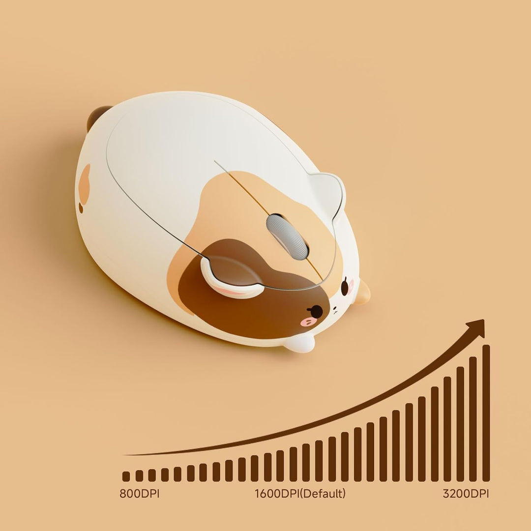 Akko Niedliche Kabellose Maus mit Katzenmotiv, 3200 DPI, Tri-Mode-Verbindung, Bluetooth 3.0/5.0/2.4G