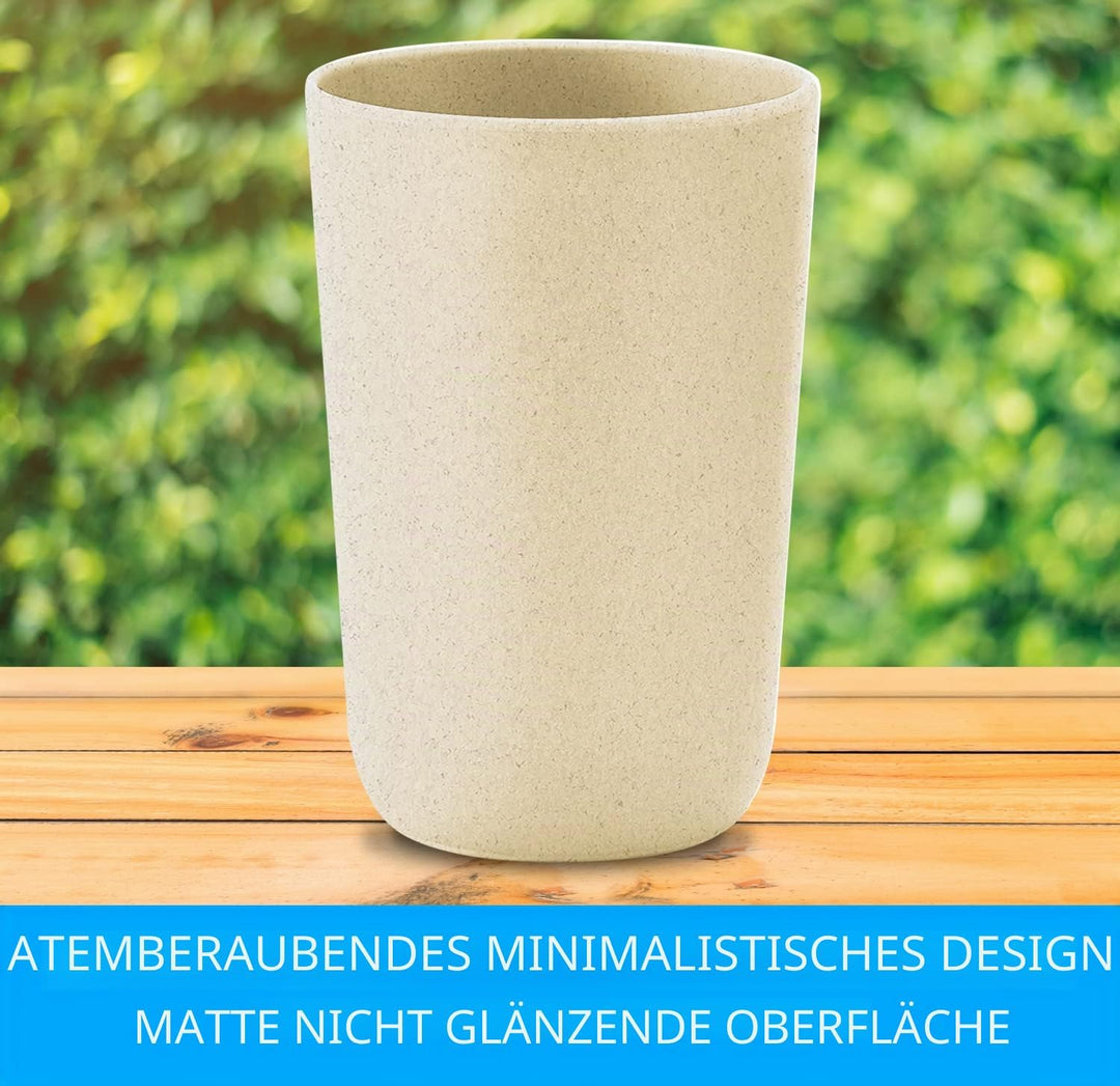 Utensilienhalter Küche, Rund cremefarben - Stylische Küchenhelfer Aufbewahrung - Küchenutensilienhal