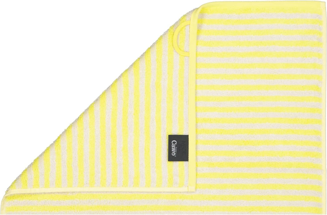 CAWÖ Home Handtücher Campus Ringel 955 Lemon - 57 Duschtuch 70x140 cm, Duschtuch 70x140 cm
