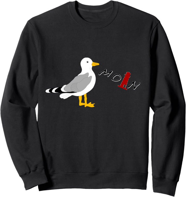 Moin Ostfriesland mit Leuchtturm Ostfriese Geschenk Sweatshirt